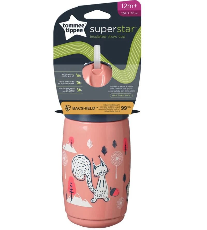 Vaso con bombilla SuperStar Straw Cup 266 ml 12m+ - Tommee Tippee