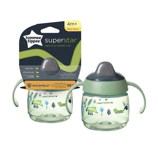 VASO DE APRENDIZAJE SIPPEE CUP SUPERSTAR 190ML CON ASAS - Tommee Tippee