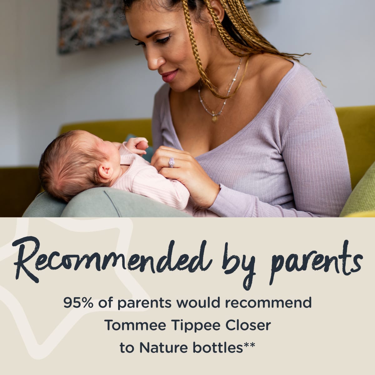 Tetina de silicona Closer to Nature Flujo Rapido 6m+ - Tomme Tippee