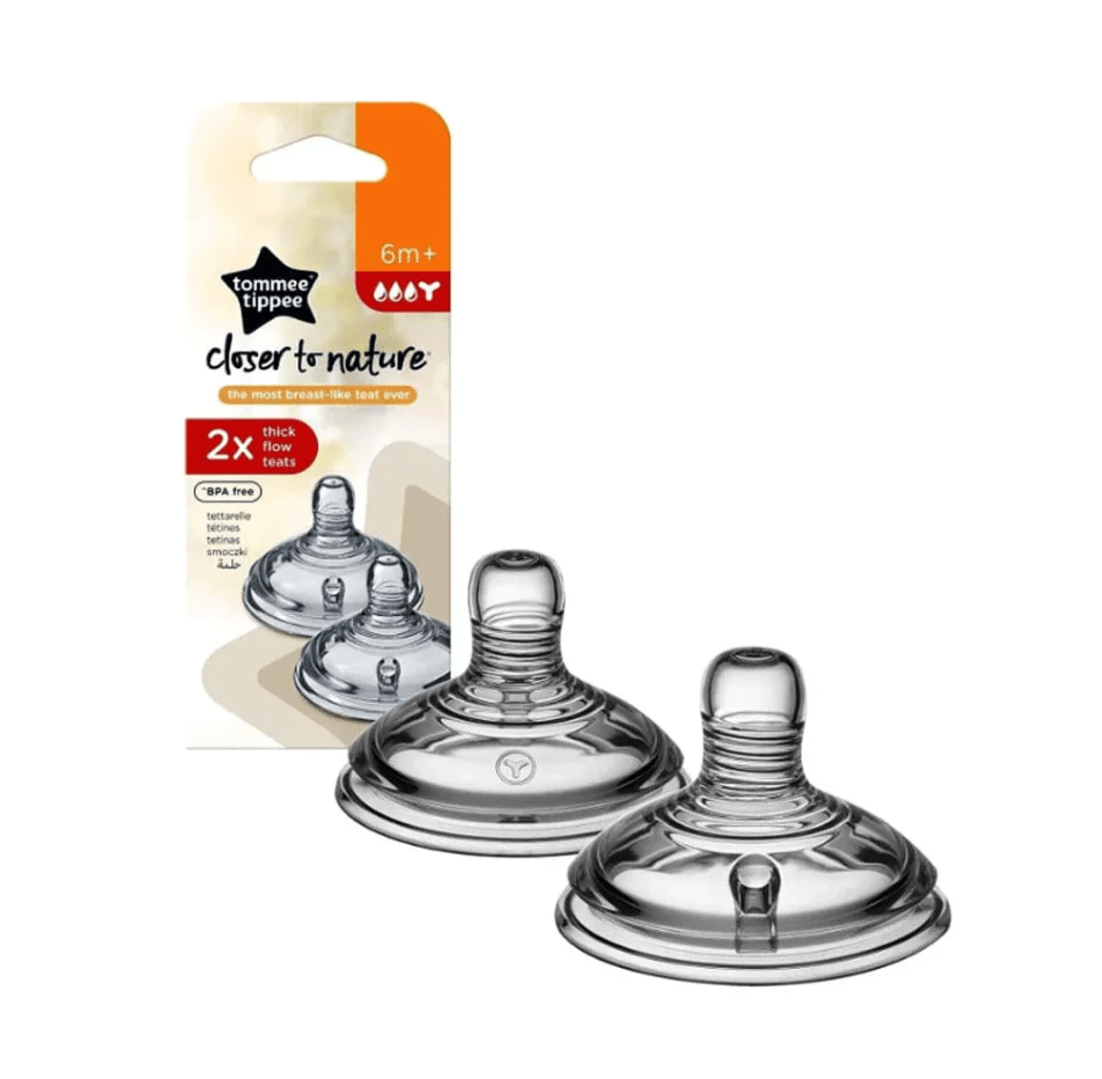 Tetina de silicona Closer to Nature Flujo Grueso 6m+ - Tomme Tippee