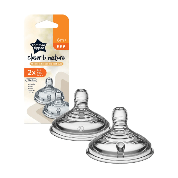 Tetina de silicona Closer to Nature Flujo Rapido 6m+ - Tomme Tippee