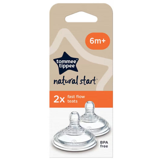 TETINA DE SILICONA NATURAL START flujo rápido 6m+ - Tomme Tippee