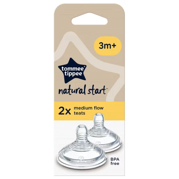 TETINA DE SILICONA NATURAL START 3m+ flujo medio - Tomme Tippee