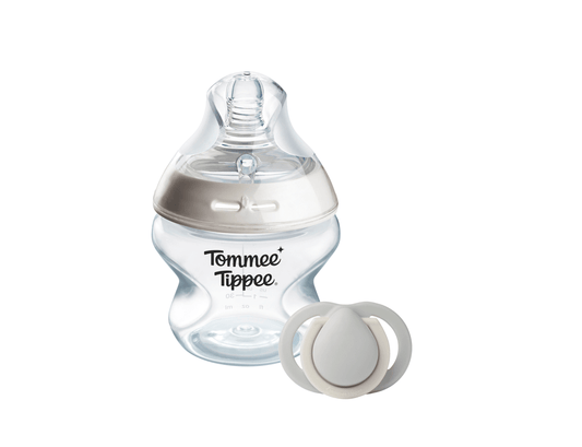 SET REGALO MAMADERA 150ML MAS CHUPETE 0-2M NATURAL START - Tommee Tippee
