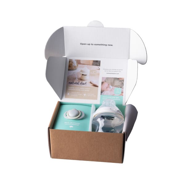 SET REGALO MAMADERA 150ML MAS CHUPETE 0-2M NATURAL START - Tommee Tippee