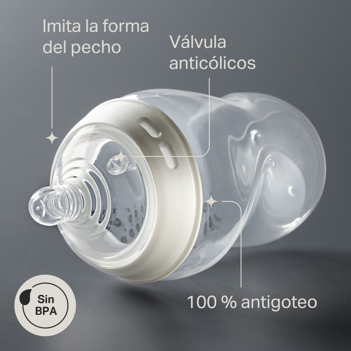 SET REGALO MAMADERA 150ML MAS CHUPETE 0-2M NATURAL START - Tommee Tippee