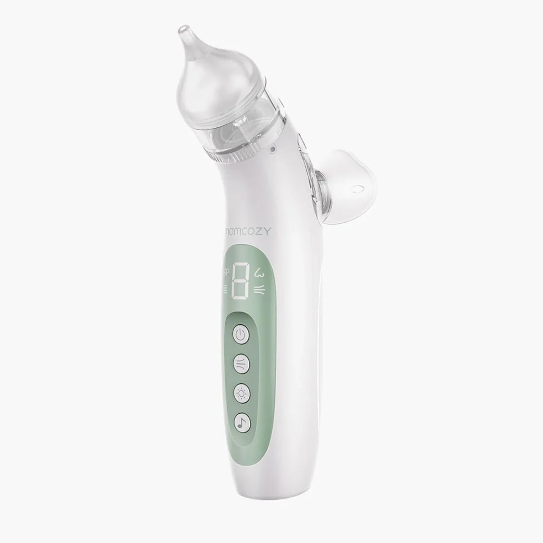 Aspirador nasal eléctrico con pulverizador BreezyClear™ 2-in-1 - momcozy
