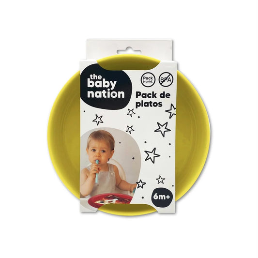 Pack de 6 Platos de Plástico - The Baby Nation
