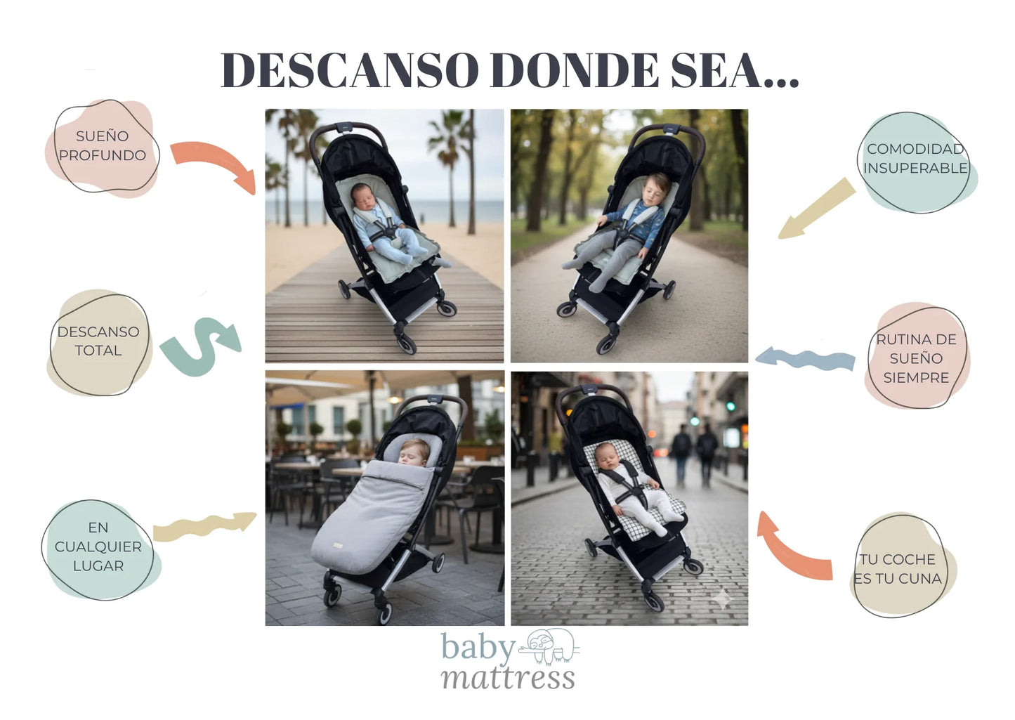 Saco para Coche Lino - Baby mattress