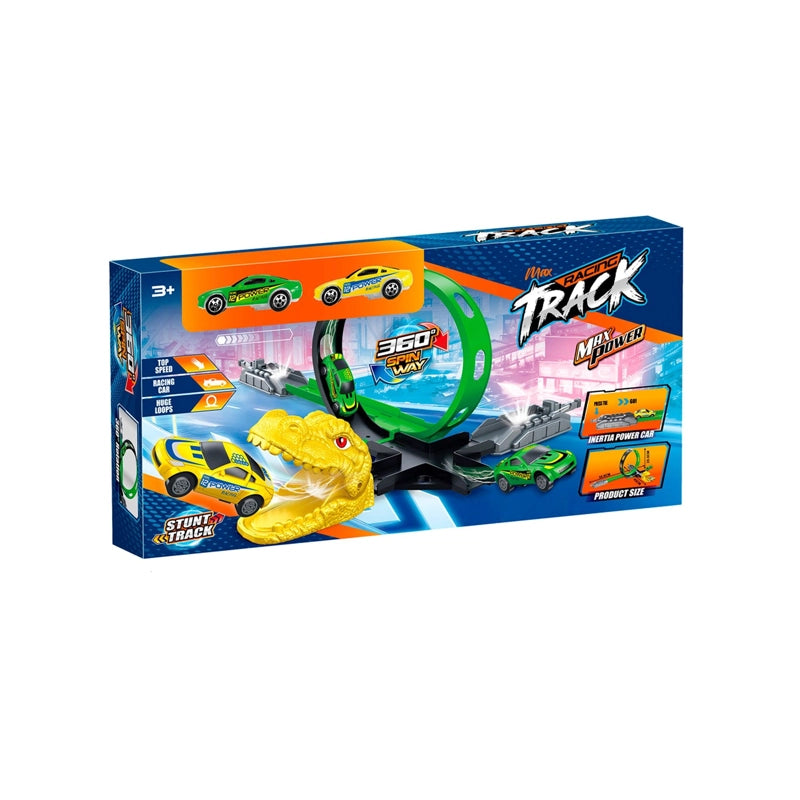 PISTA DE AUTO TRACK MAX POWER VERDE RACING TRACK