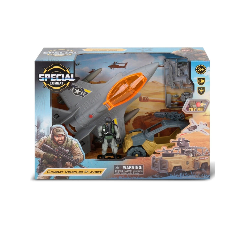 VEHICULO COMBATE AVION GRIS SPECIAL COMBAT