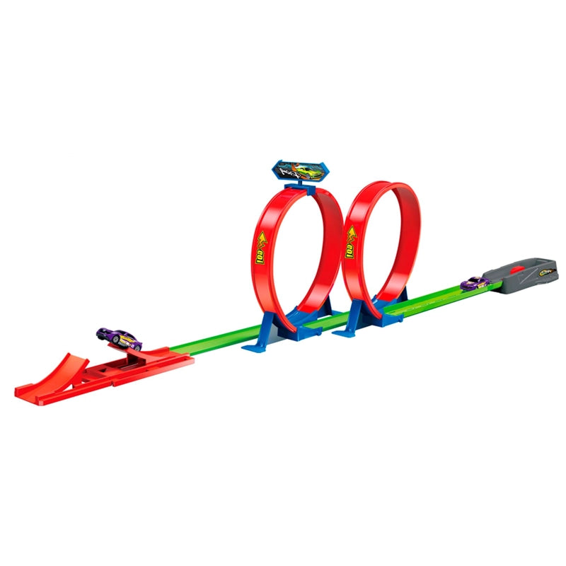 PISTA DE AUTO TRACK MAX POWER ROJO - RACING TRACK
