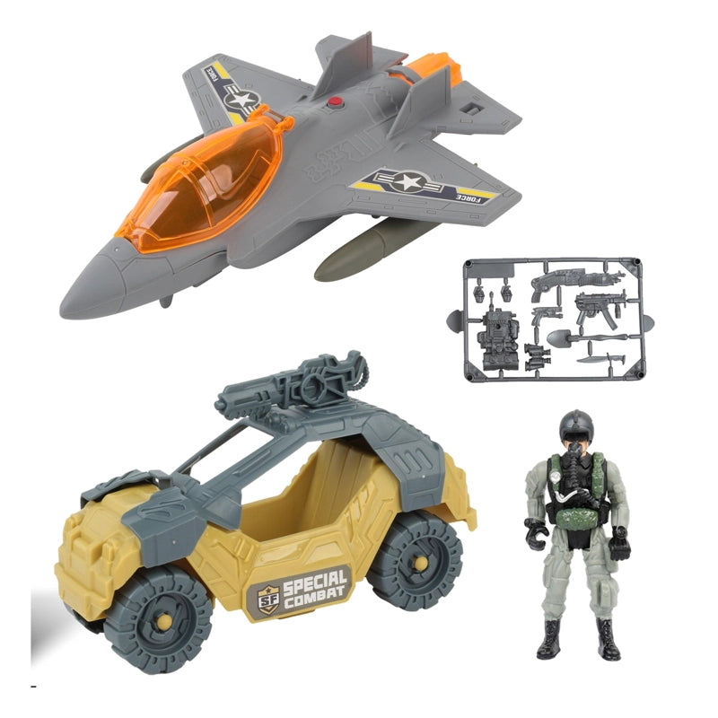 VEHICULO COMBATE AVION GRIS SPECIAL COMBAT