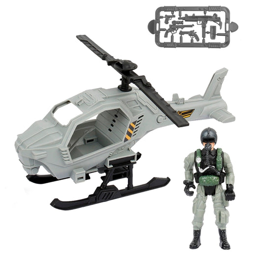 GREEN DOLPHIN  VEHICULO COMBATE MILITAR HELICOPTERO GRIS SPECIAL COMBAT