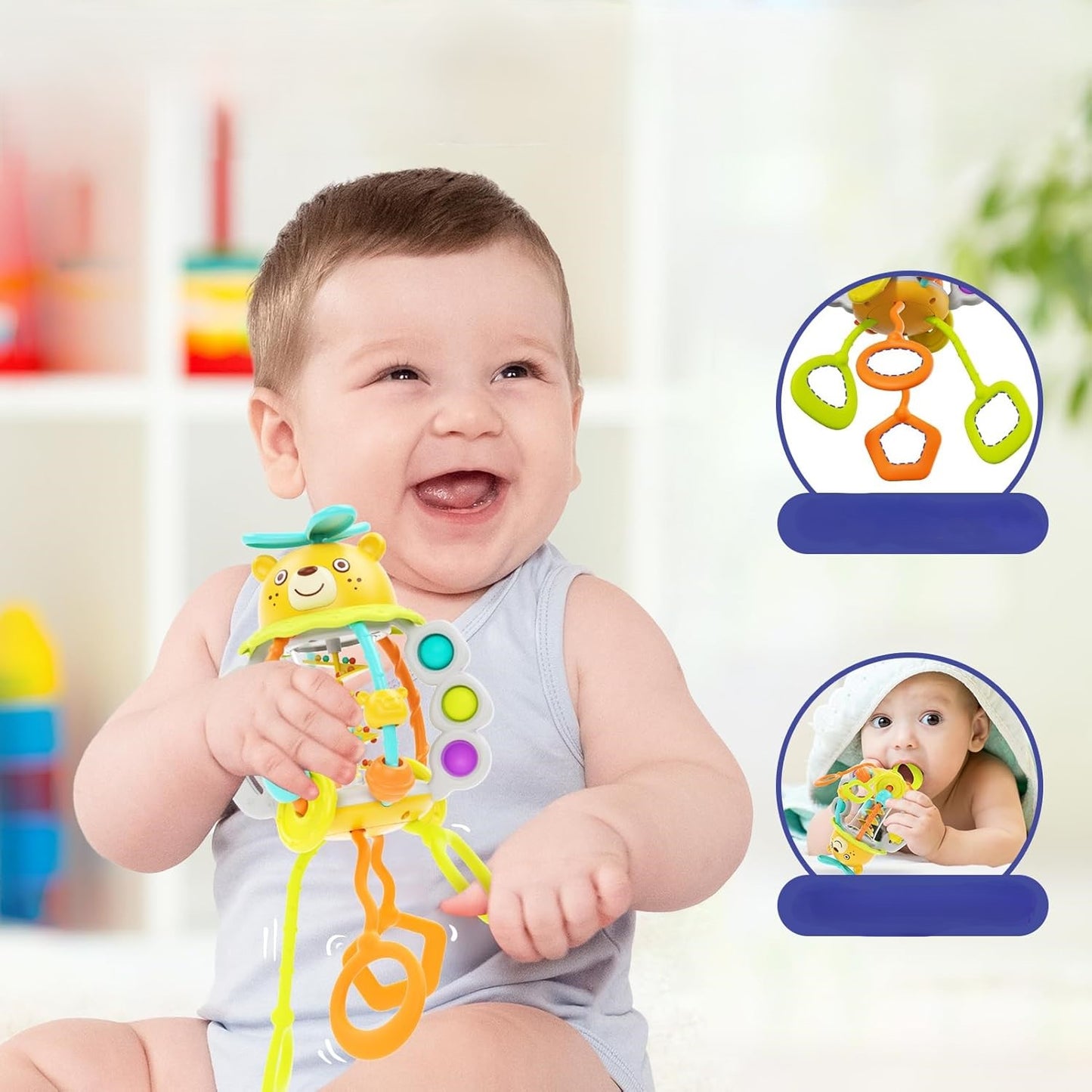 Juguete Oso Interactivo Sacude Y Tira – Hola Toys
