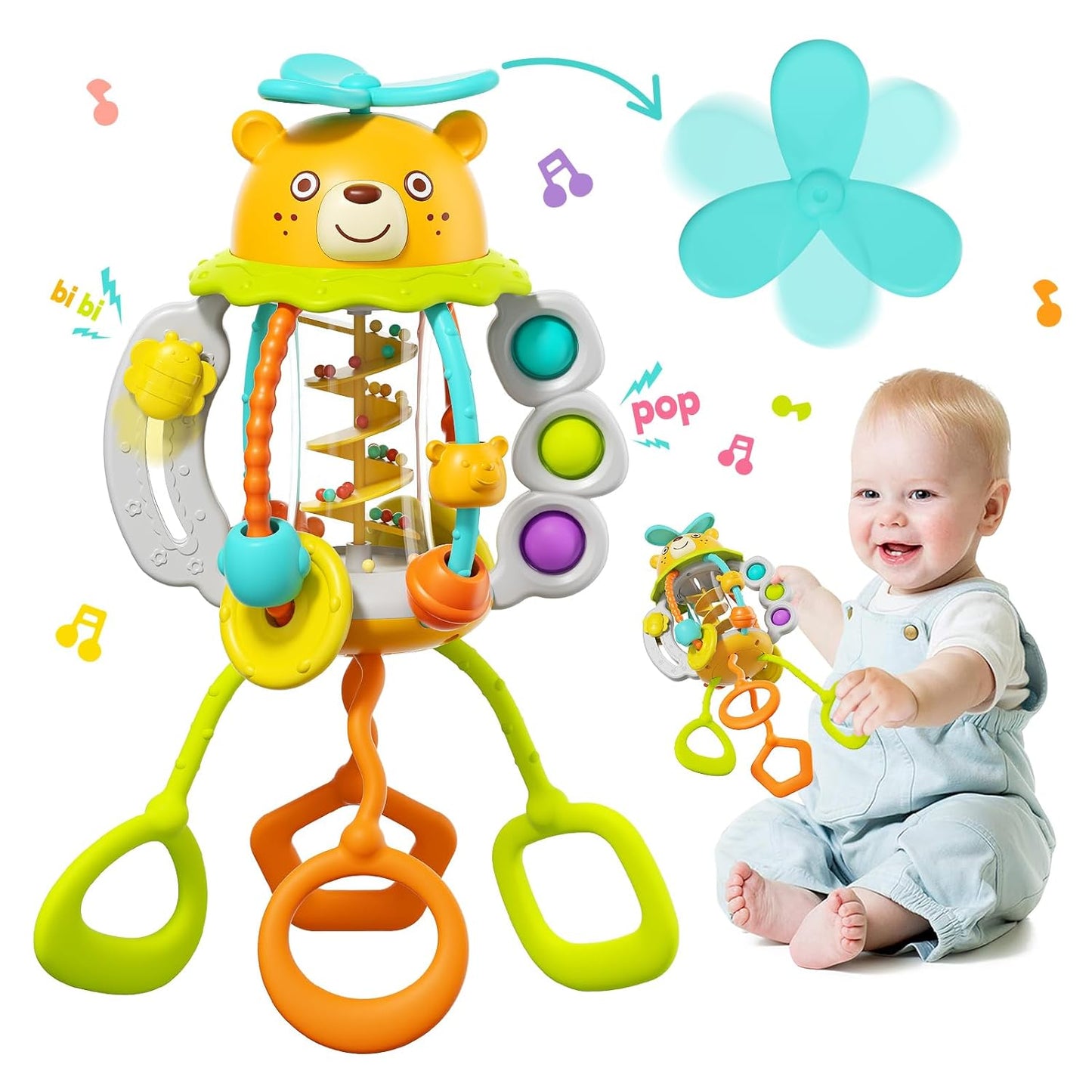 Juguete Oso Interactivo Sacude Y Tira – Hola Toys