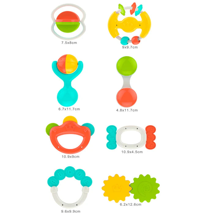 Sonajeros y Mordedores 8 Piezas – Huanger