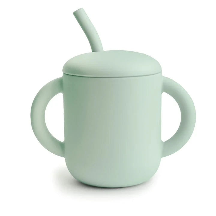 Vaso de entrenamiento con bombilla Ivory - Mushie