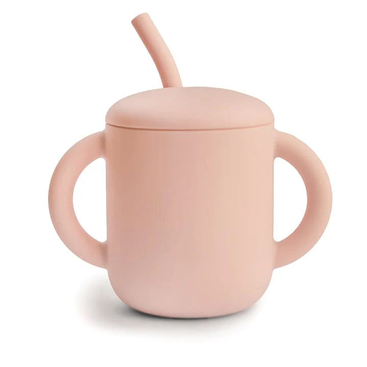 Vaso de entrenamiento con bombilla Ivory - Mushie