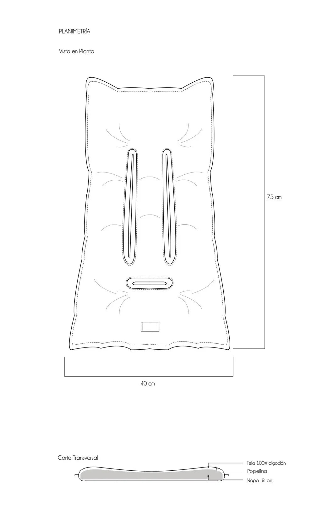 Cojín para Coche Algodón - Babymattress