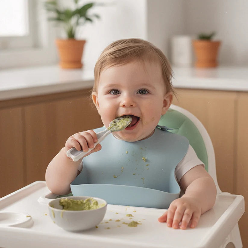 Set de 2 Pre-Cucharas de Aprendizaje para Bebé – +4 meses - Mamas Mateas