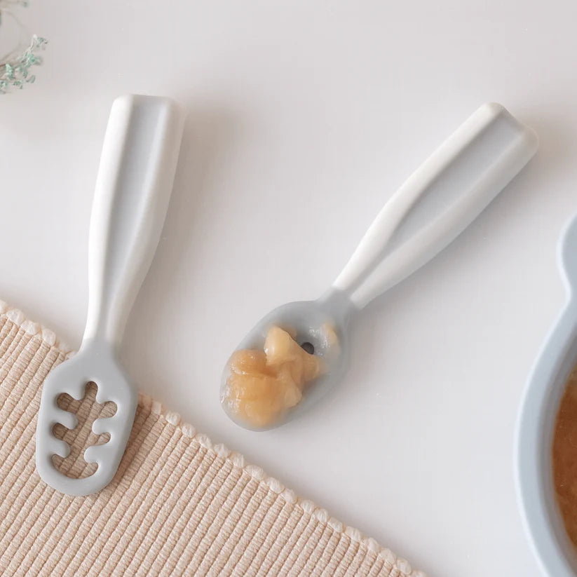 Set de 2 Pre-Cucharas de Aprendizaje para Bebé – +4 meses - Mamas Mateas