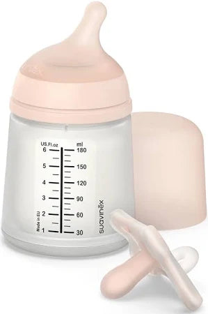 Pack Zero Zero Mamadera 180ml + Chupete Zero Zero -2/2 meses