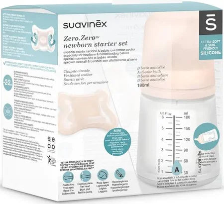 Pack Zero Zero Mamadera 180ml + Chupete Zero Zero -2/2 meses