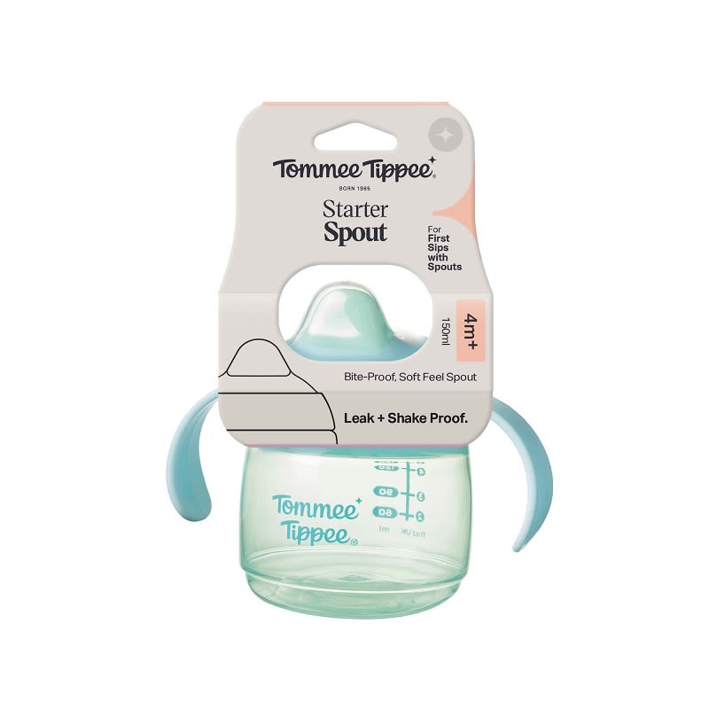VASO DE INICIO 150ML STARTER SPOUT 4 MESES+ CON ASAS - Tommee Tippee